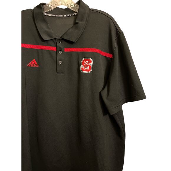 Addidas North Carolina State Short Sleeve Print Polo Shirt - Picture 4 of 8